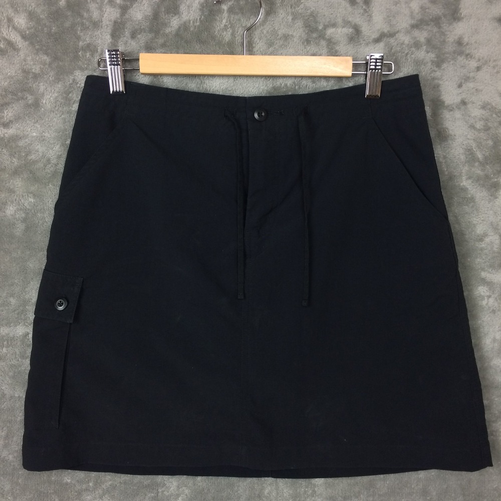 Patagonia Womens 6 Black Skort Skirt Polyester Activewear Travel Outdoors